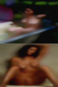 Light feminine naked girls piercings.